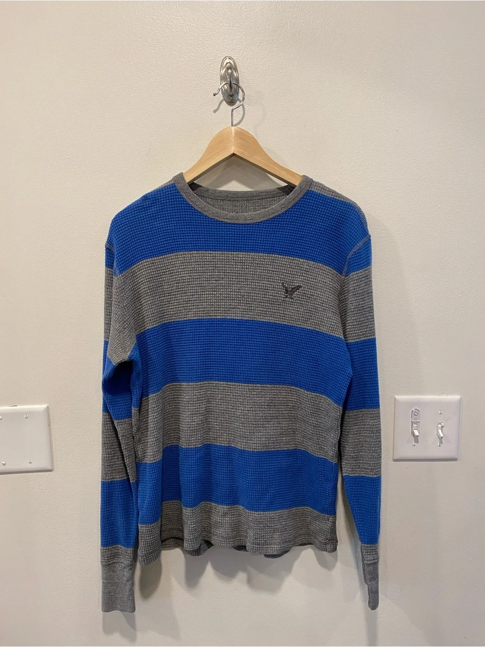 Y2K American Eagle Mens Vintage Fit size medium waffle thermal preppy grunge